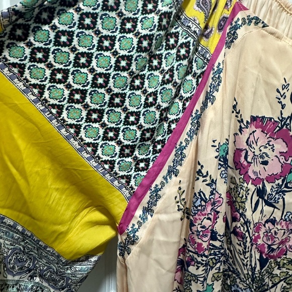 Free People Positano Off Shoulder Blouse XS Asymmetrical Boho Peasant Festival - Picture 6 of 7